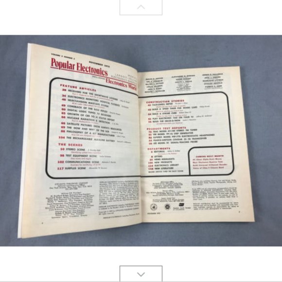 Vtg Popular Electronics Magazine Nov 1972 Build Electronic Tag Game*Strobe Cube+ - Picture 3 of 3